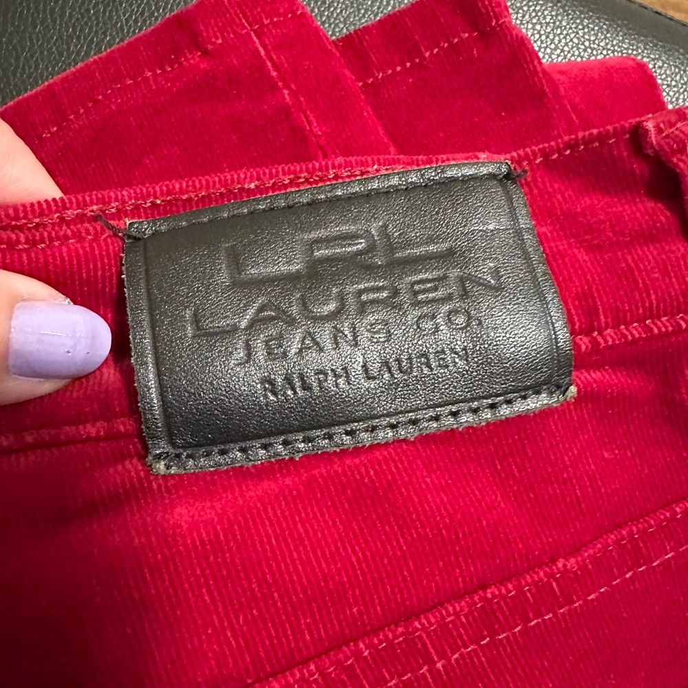 Ralph Lauren Red Petite Jeans